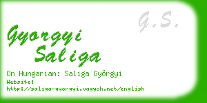 gyorgyi saliga business card